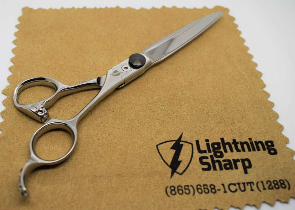 Flame Handle Razor Blade Scissor – Lightning Sharp Shears